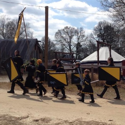 Youth Combatants Marching to the Field